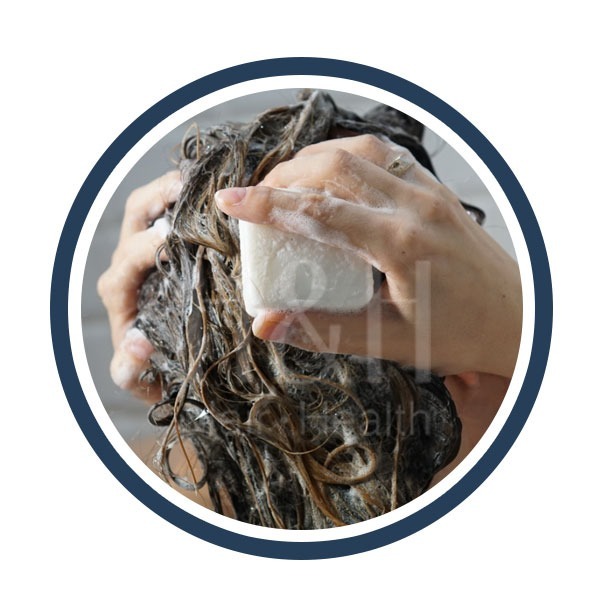 毛囊萎縮-使用抗菌洗髮精肥皂清理頭皮-H&H